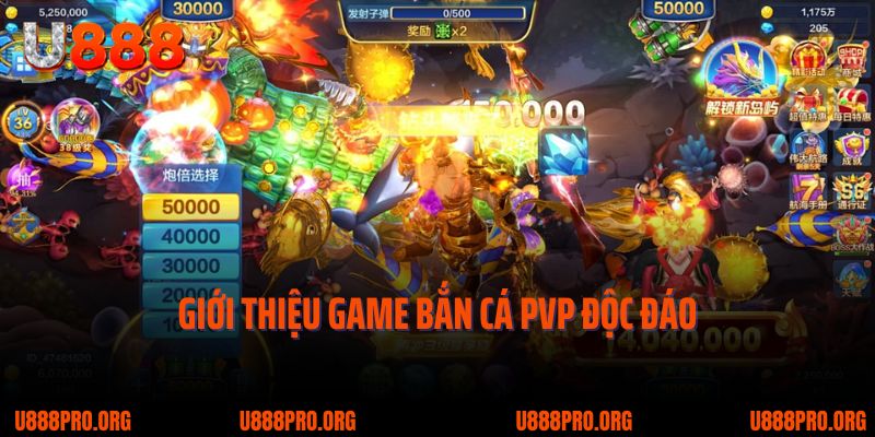 Bắn Cá PVP U888 - Siêu Phẩm Đối Kháng Rất Kịch Tính, Gay Cấn 1 Giới thiệu game bắn cá PvP độc đáo