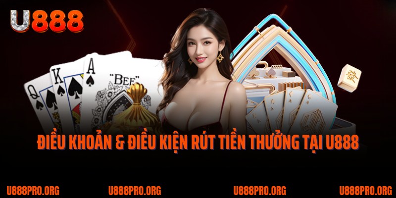 Điều Khoản & Điều Kiện U888 - Quy Định Cá Cược Quan Trọng 3 Điều khoản & điều kiện rút tiền thưởng tại nhà cái U888